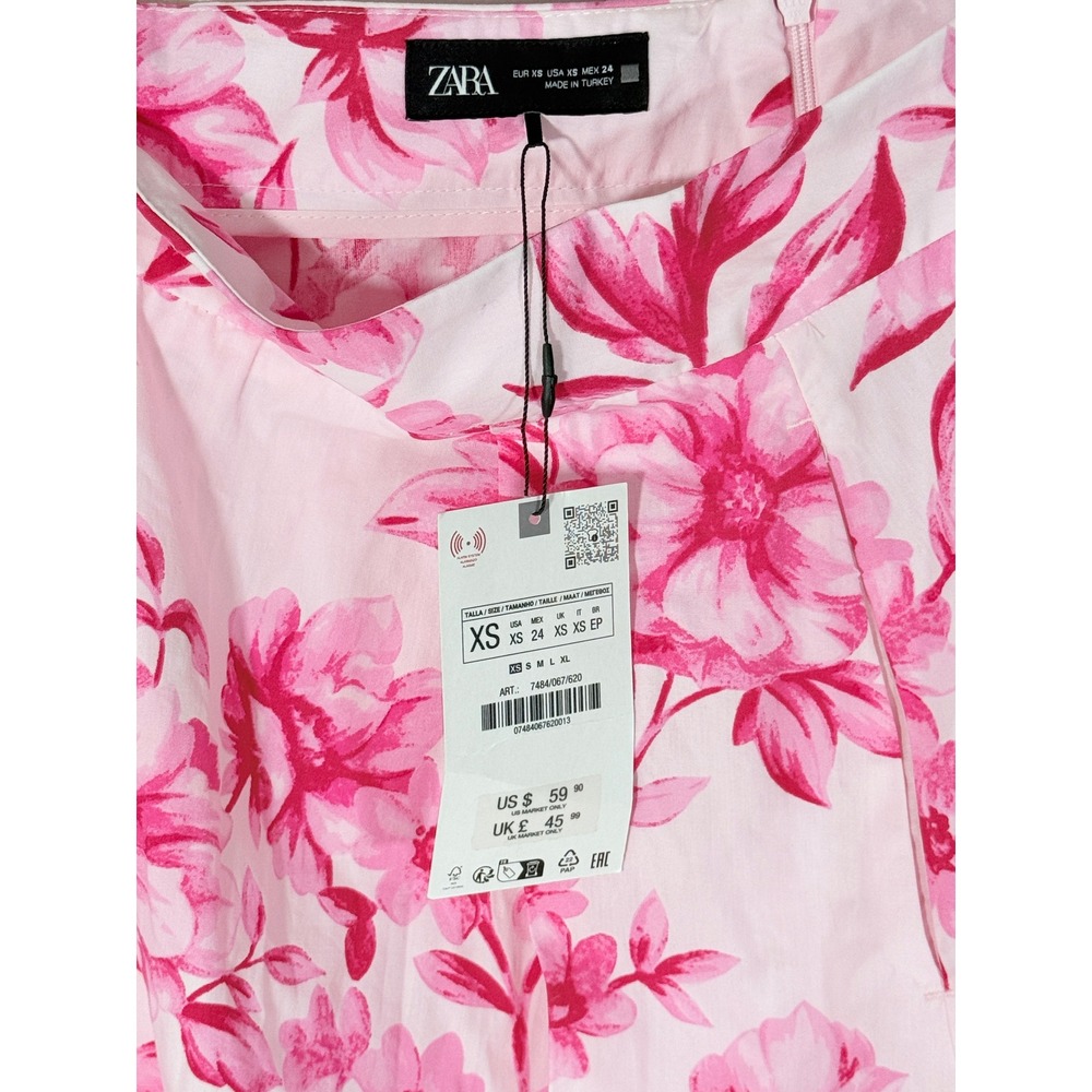 Zara Pink Floral Maxi Skirt - Picture 3 of 6